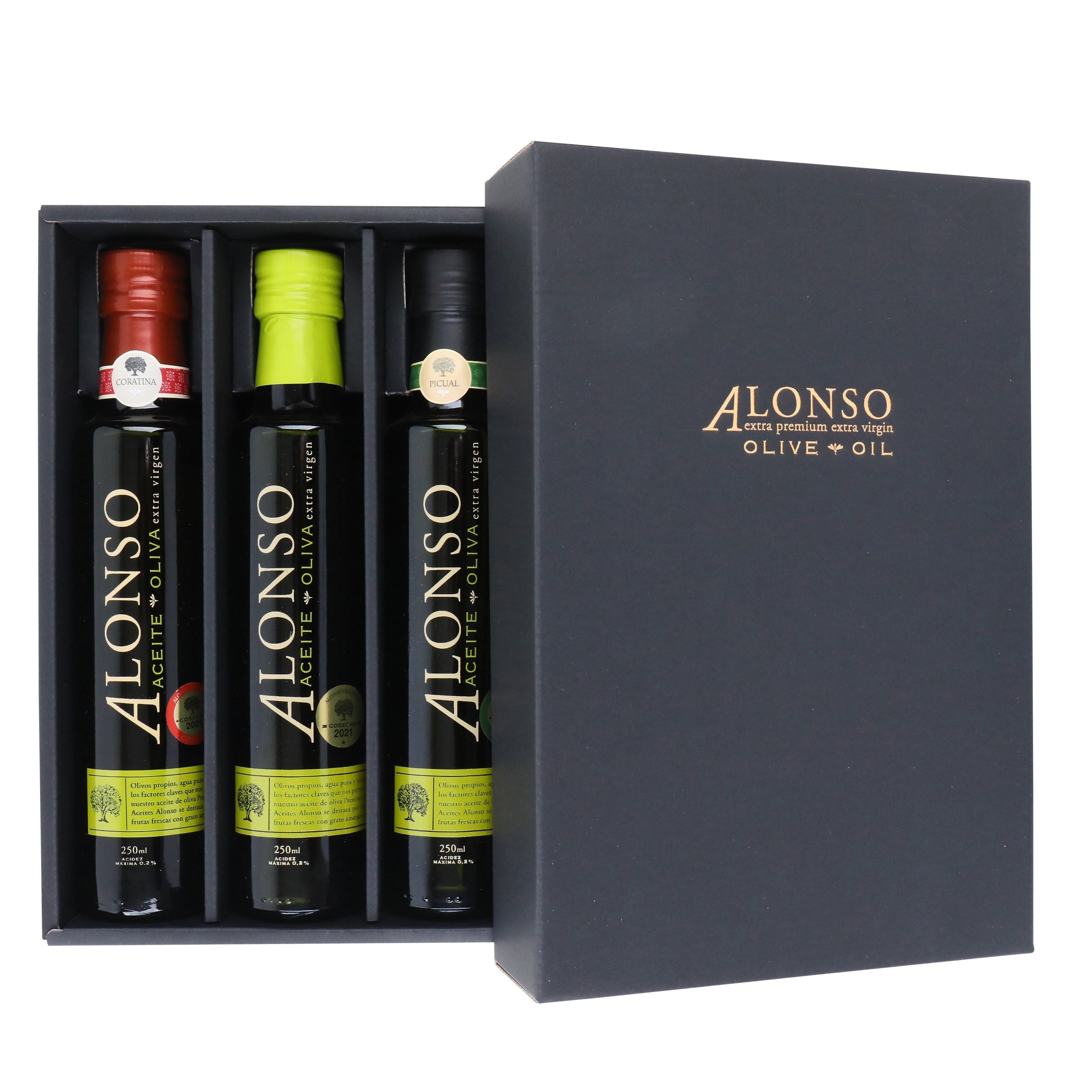 エクストラバージンオリーブオイル (各種3本入り）ALONSO – ELZION