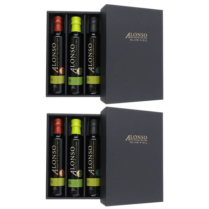 エクストラバージンオリーブオイル (各種3本入り2セット）ALONSO – ELZION