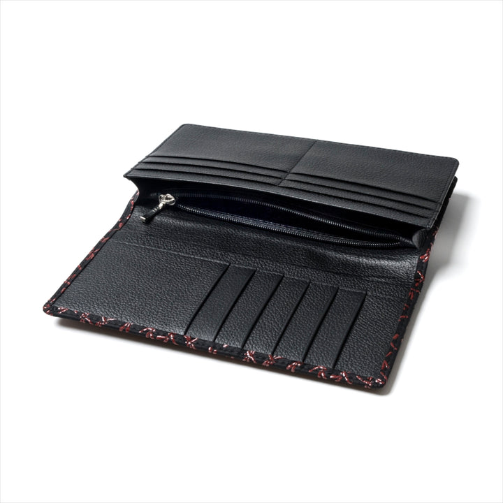 Black leather Japanese men's wallet