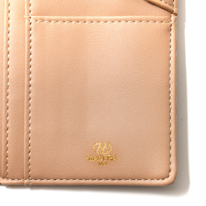 Italian leather croco embossed long wallet MADERA