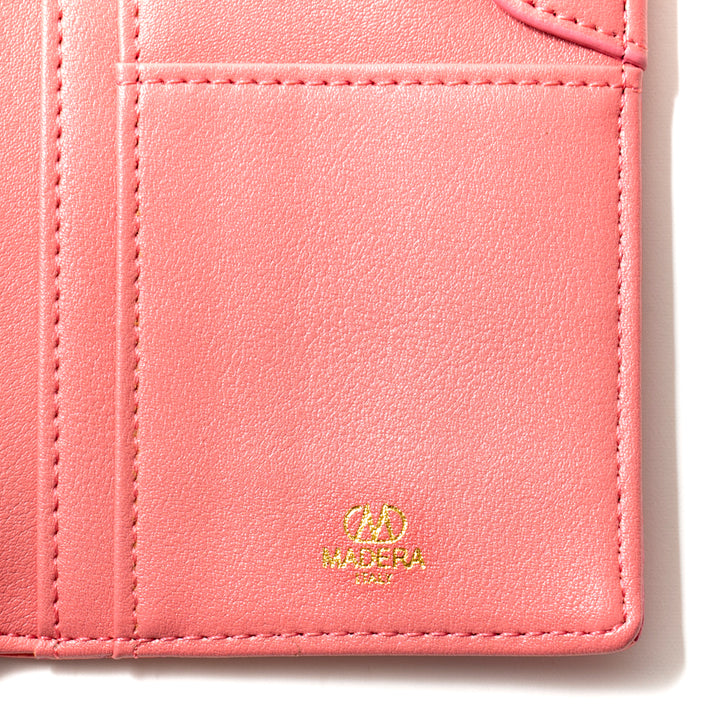 Italian leather croco embossed long wallet MADERA