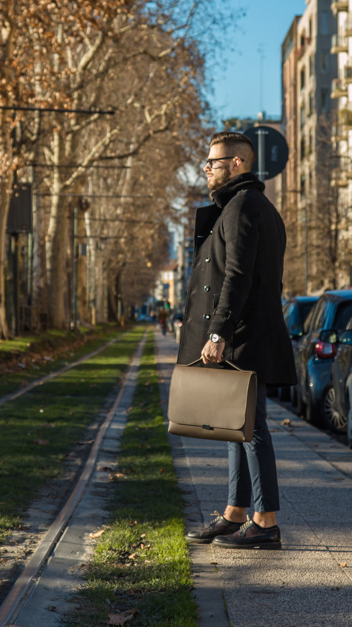 Leather business bag diplomaticheⅡbellemarie