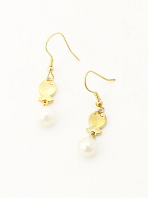 Petit Poisson Pearl Earrings Clio Blue