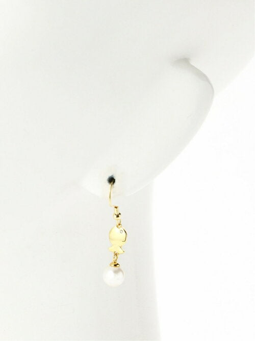 Petit Poisson Pearl Earrings Clio Blue