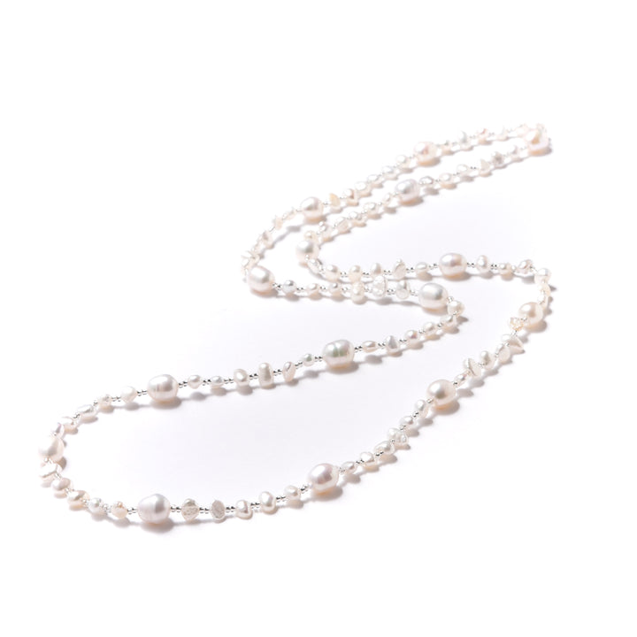 Freshwater pearl long necklace YUKIKO HANAI