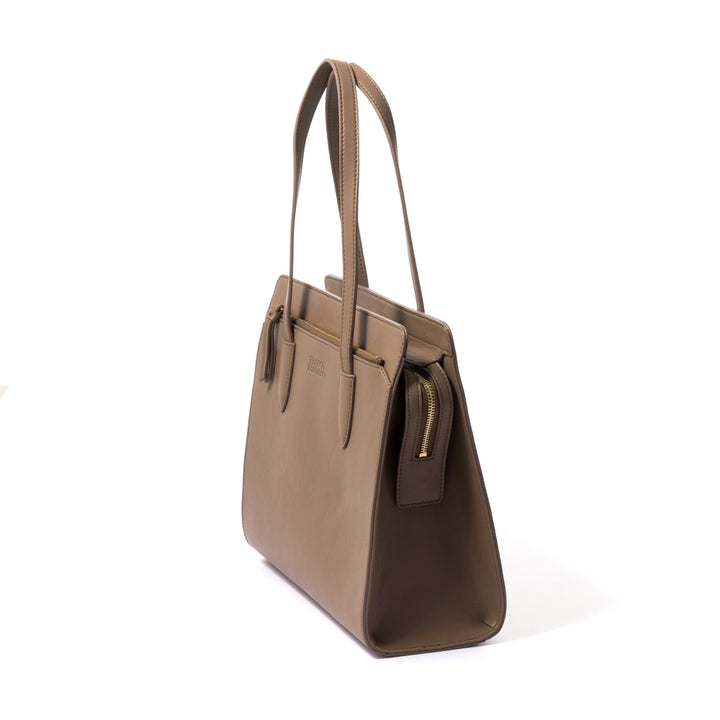 A4 size fake leather tote FRANCO FERRARO