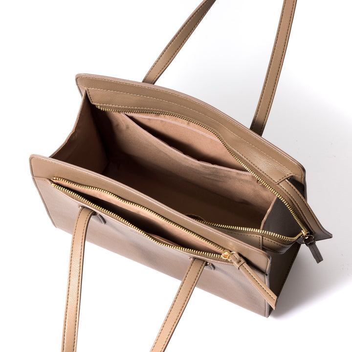 A4 size fake leather tote FRANCO FERRARO