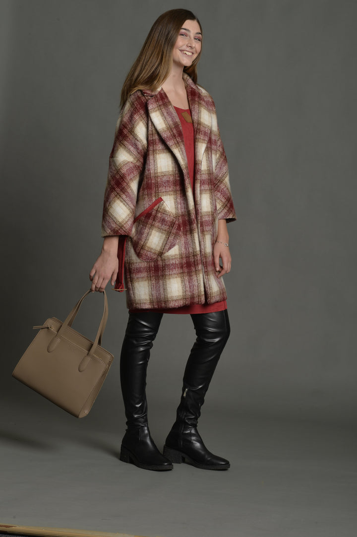 A4 size fake leather tote FRANCO FERRARO