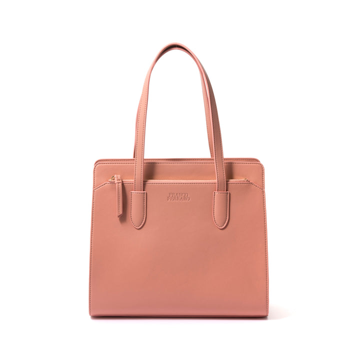 A4 size fake leather tote FRANCO FERRARO