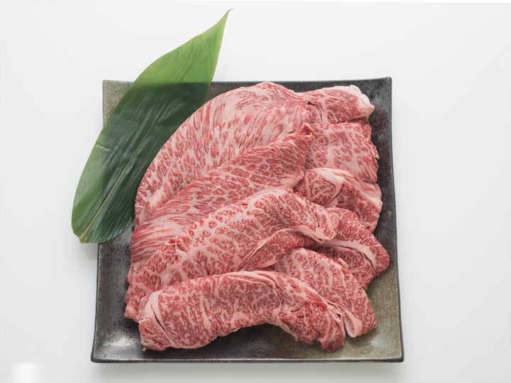 Kagoshima black beef shoulder loin for sukiyaki 1000g grade 4 or higher