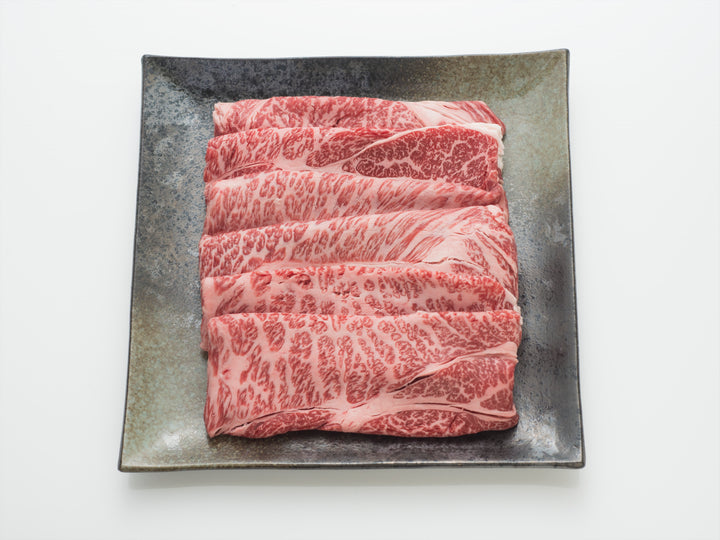 Kagoshima black beef shoulder loin for sukiyaki 600g grade 4 or higher