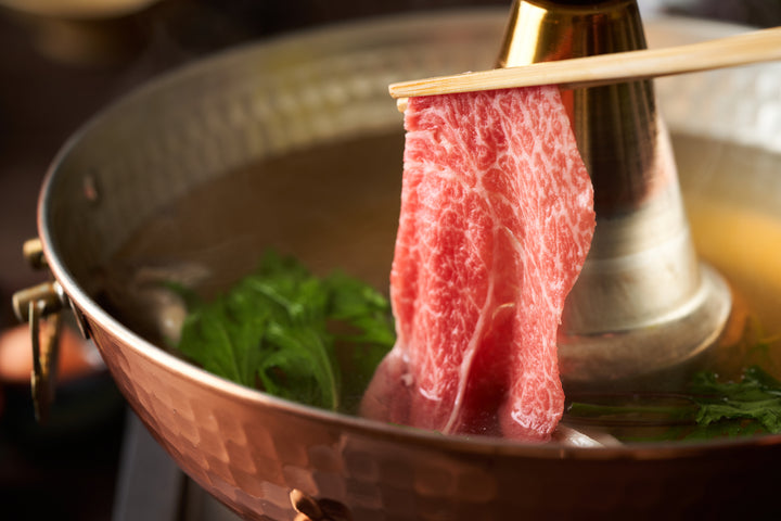 Miyazaki beef shoulder loin shabu-shabu 630g grade 4 or higher