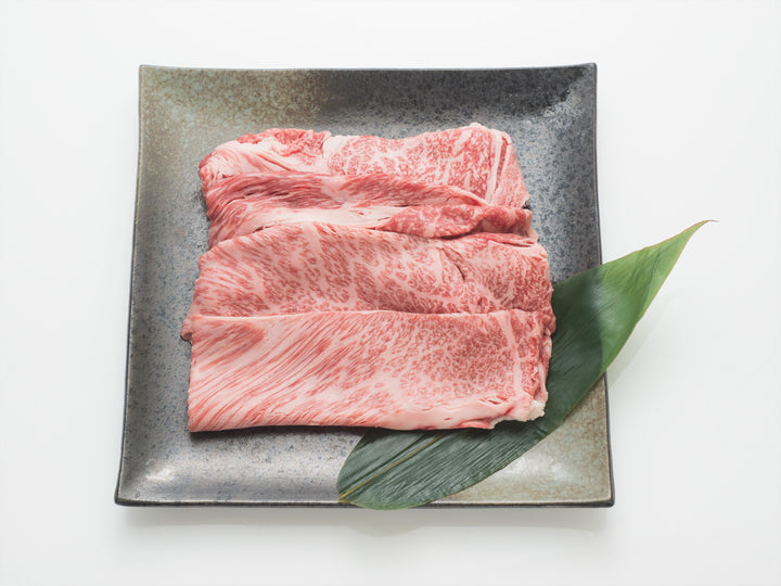 Miyazaki beef shoulder loin for sukiyaki 400g grade 4 or higher