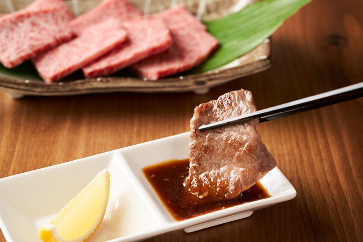 Kagoshima black beef Sankaku (upper rib) for yakiniku 600g grade 4 or higher