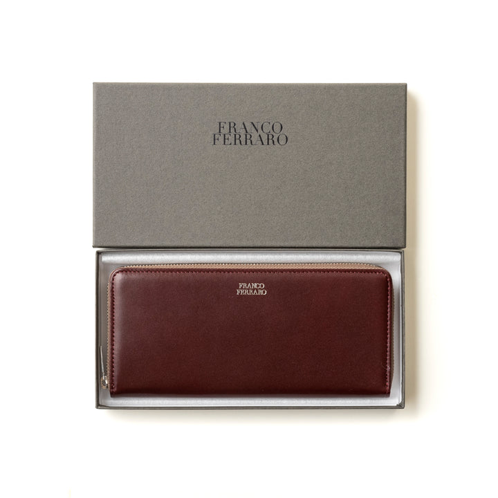 日本製牛革ラウンドファスナー財布 FRANCO FERRARO(フランコフェラーロ)
