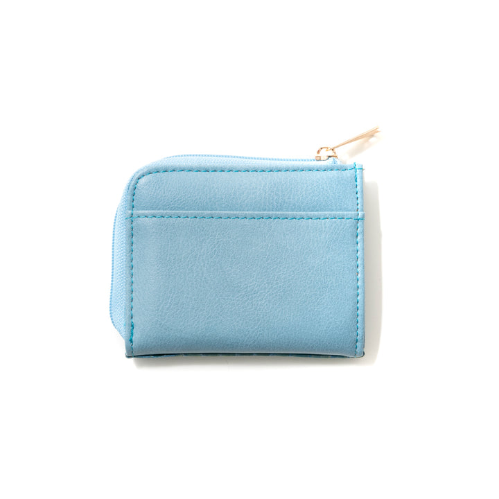 Italian leather croco embossed coin purse with key ring MADERA