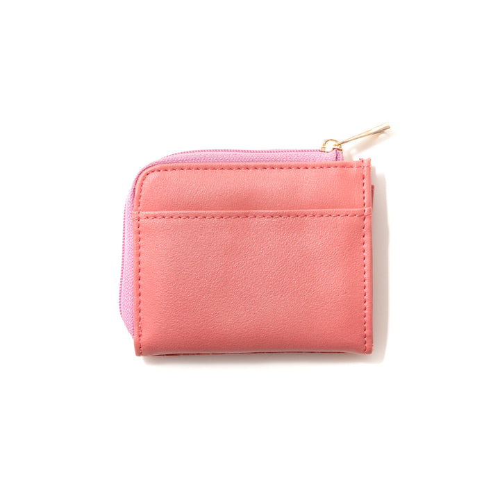 Italian leather croco embossed coin purse with key ring MADERA