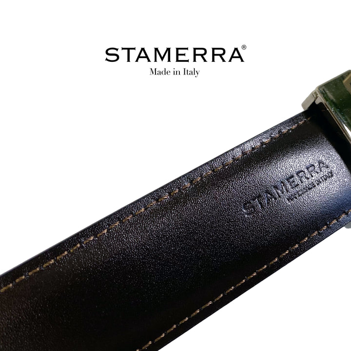 Italian reversible leather belt 30mm width STAMERRA