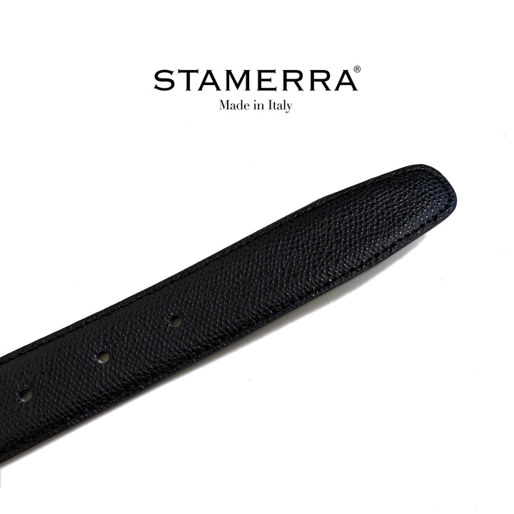 Italian leather men's belt 30mm width STAMERRA