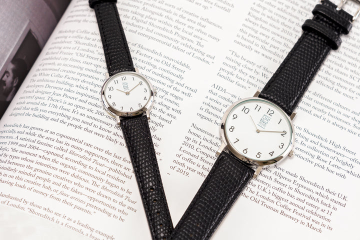 リザード風型押レディスウォッチ Clio Blue(クリオブルー)