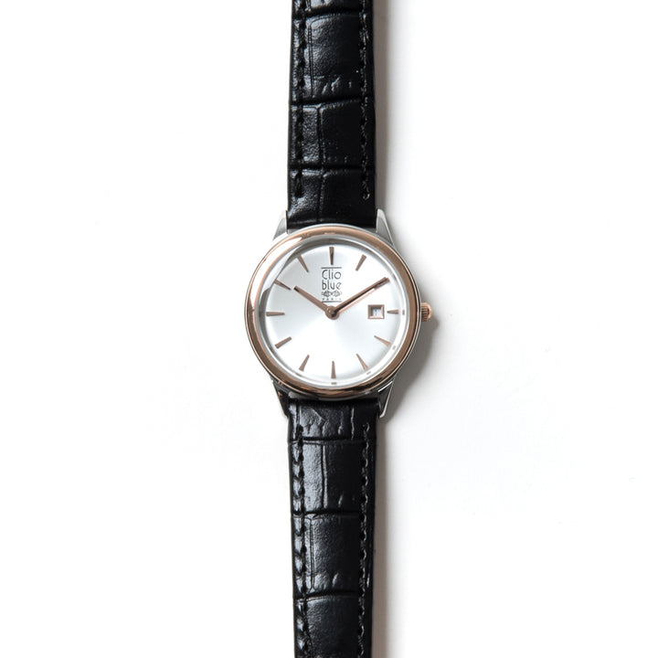 Ladies cowhide belt watch Clio Blue