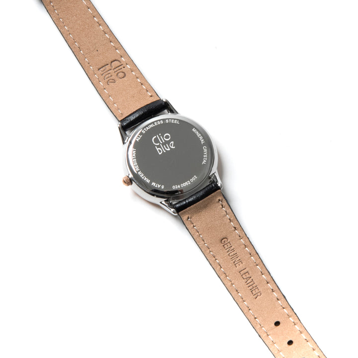 Ladies cowhide belt watch Clio Blue