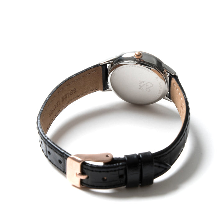 Ladies cowhide belt watch Clio Blue