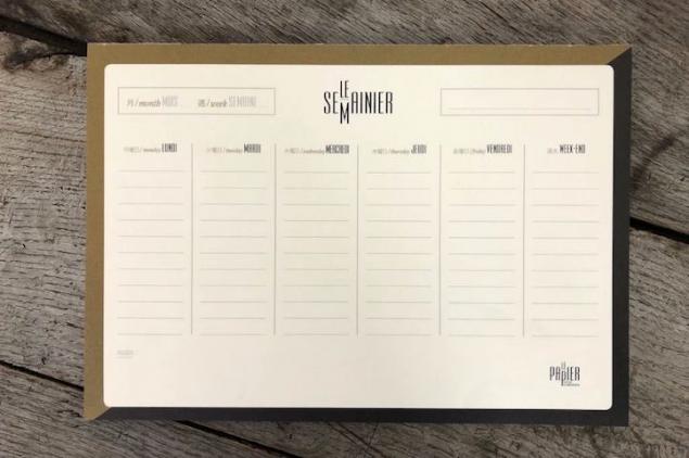 LE PAPIER FAIT DE LA RESISTANCE WEEKLY MEMO F-LP189007