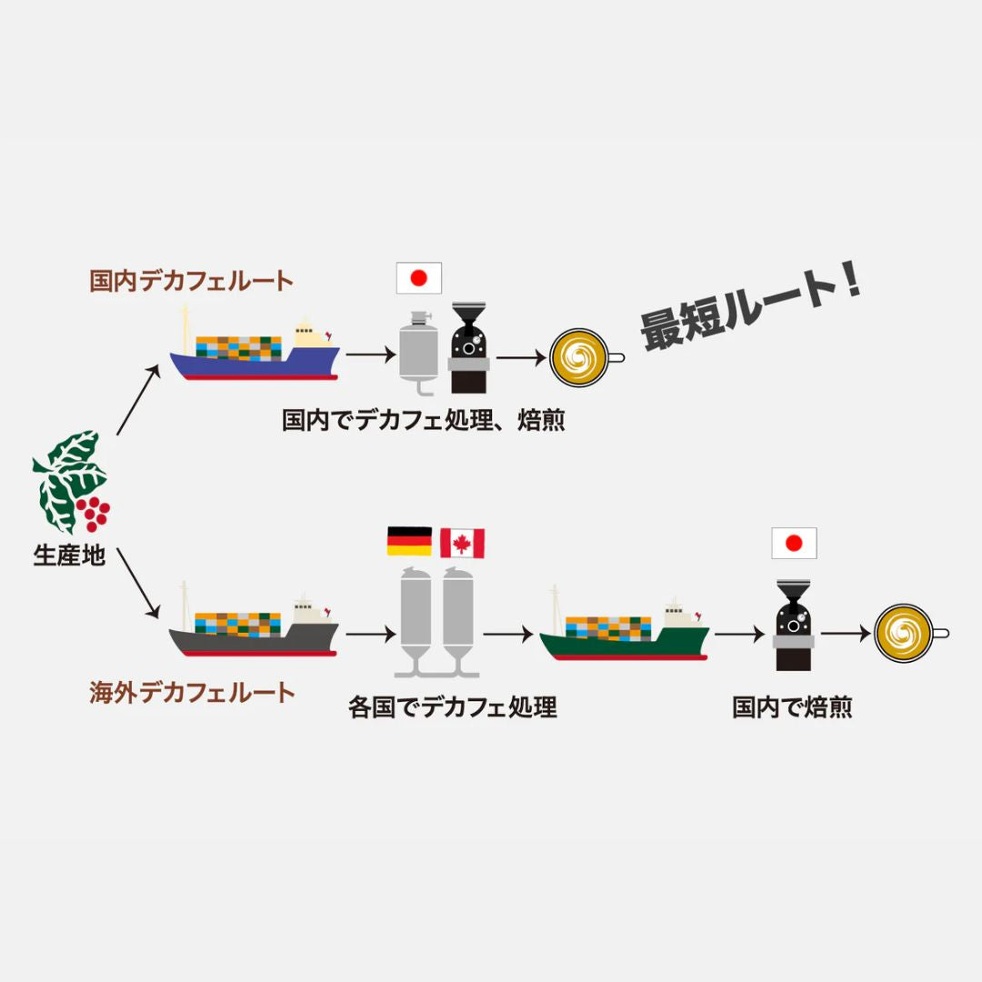 ｍade in JAPAN DECAF Project５：インドネシアクリンチマウンテンマンデリンナチュラル 農薬不使用豆