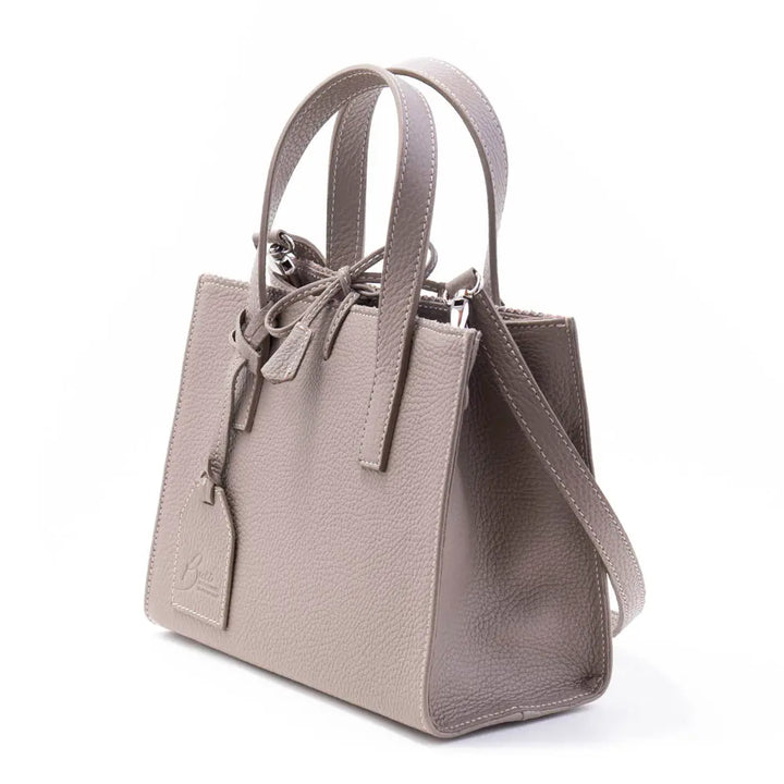 イタリア製 FANNIE MINI Buti 本革バッグ トープカラー 側面