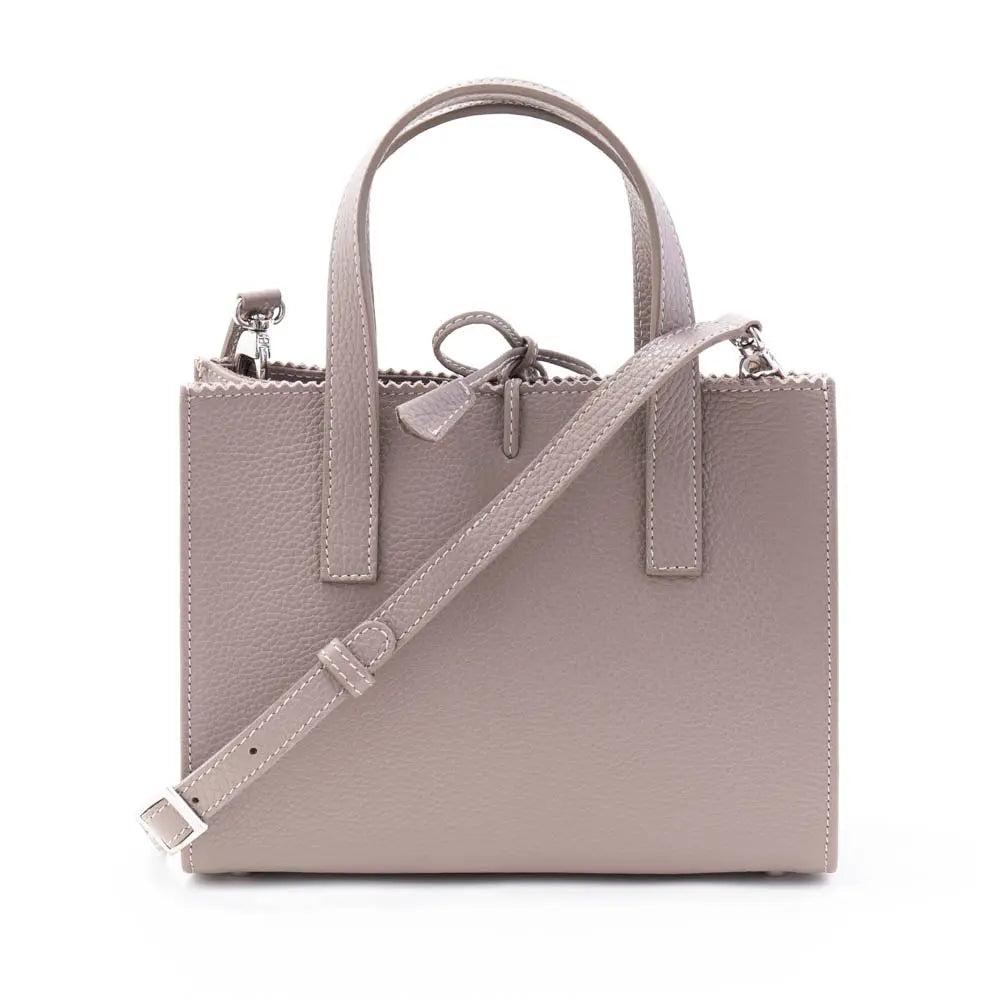 イタリア製 FANNIE MINI Buti 本革バッグ トープカラー 背面