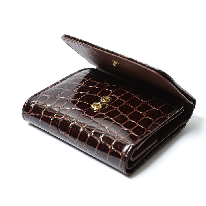 三つ折財布 cathie ferrari ブラウン