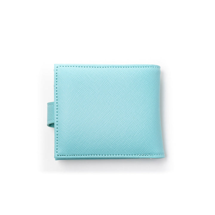 フィッシュロゴ二つ折り財布 Clio Blue アクア 背面