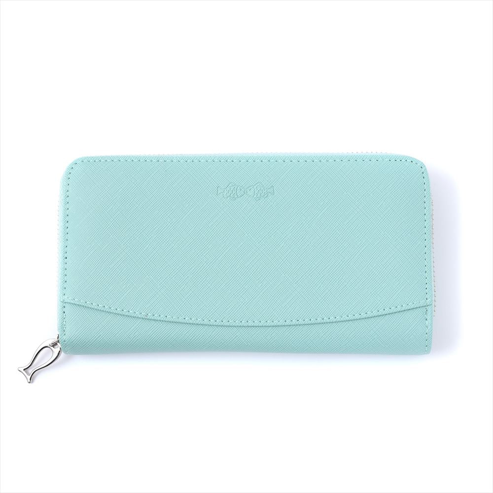 ラウンドファスナー長財布 Clio blue | カード12枚収納 レディース