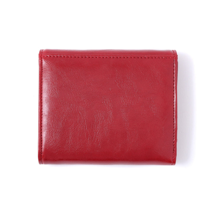 ホック式折財布 FRANCO FERRARO レッド