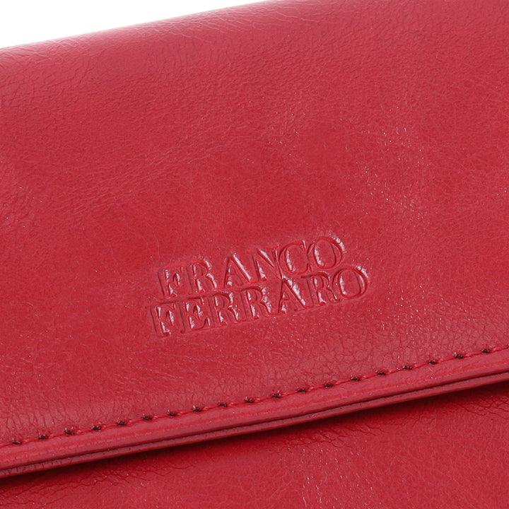 ホック式折財布 FRANCO FERRARO レッド