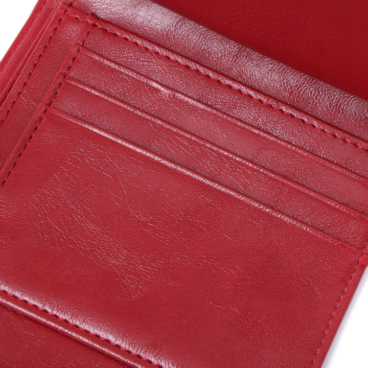 ホック式折財布 FRANCO FERRARO レッド
