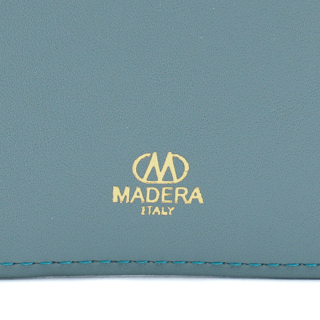 イタリアンレザークロコ型押 スマホお財布機能ポシェット MADERA