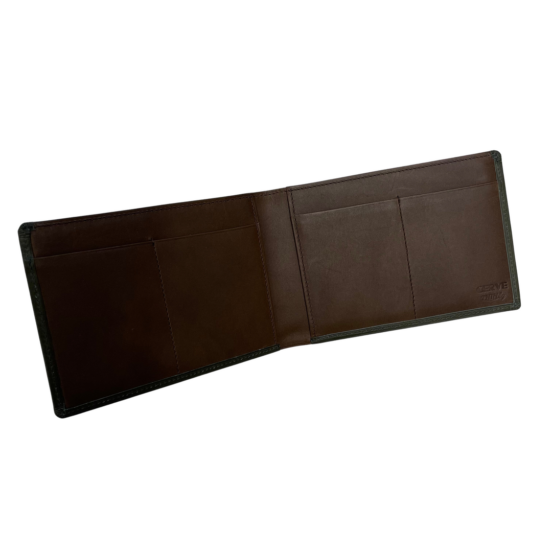 薄い財布 日本製 牛革 折財布 CERVE × THINLY(チェルベ×スィンリー