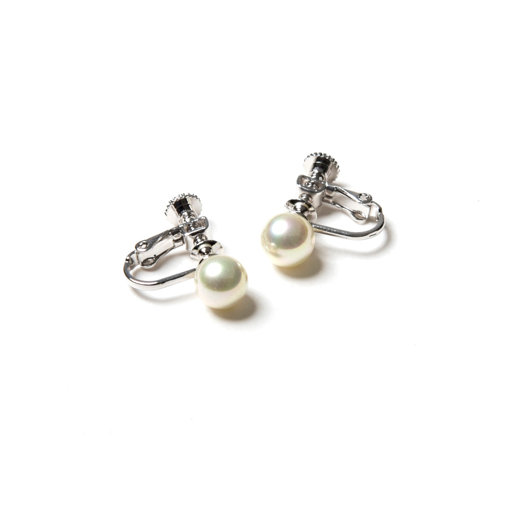 Long pearl necklace and earrings set YUKIKO HANAI