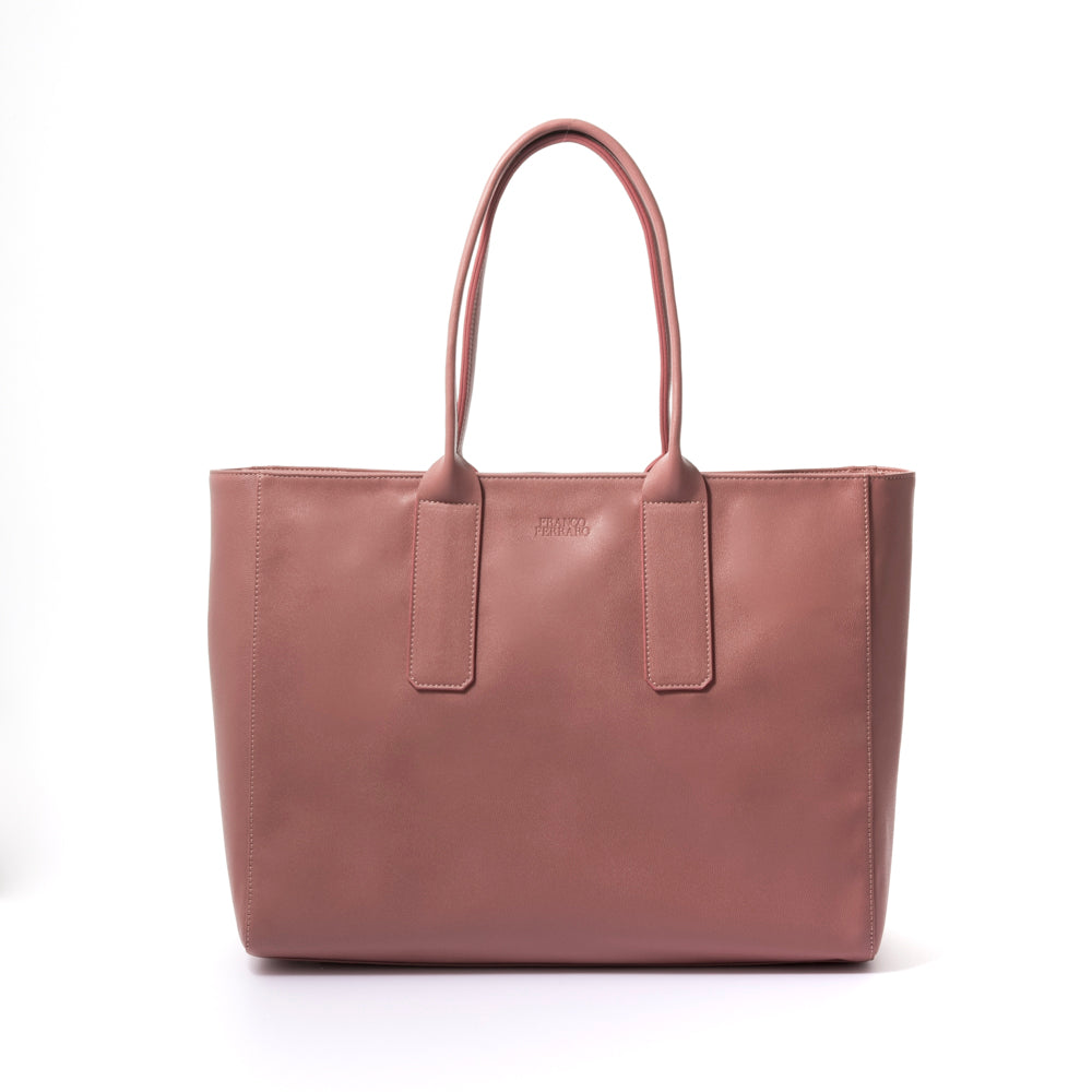 Blush cheap leather tote