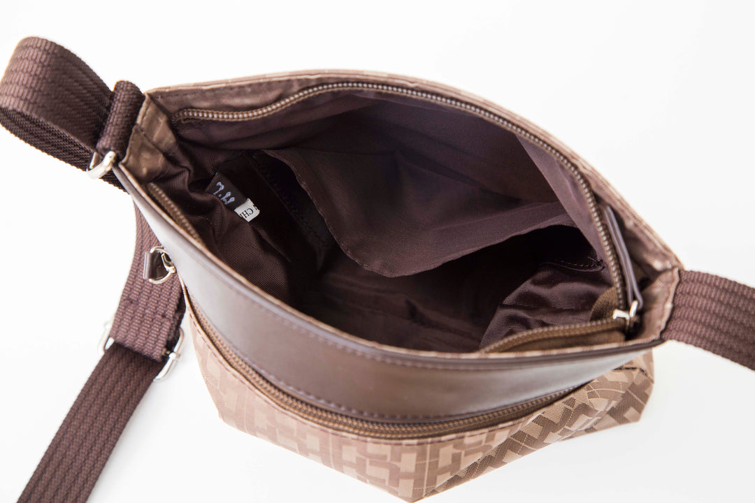 Jacquard shoulder bag (with inner pocket) H/L (Ash/L)