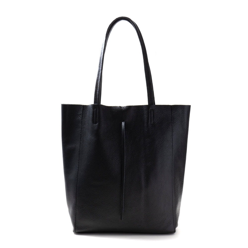 極美品● ANTONELLO MASI トートバッグ ブラック レザー Antonello Masi ( アントネッロマージ ) レザートートバッグ B