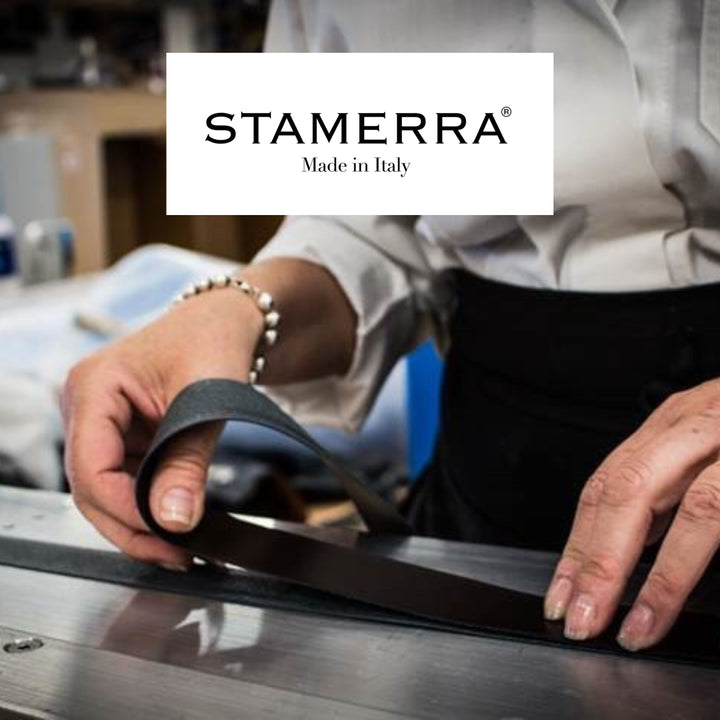 Italian leather men's belt 30mm width STAMERRA