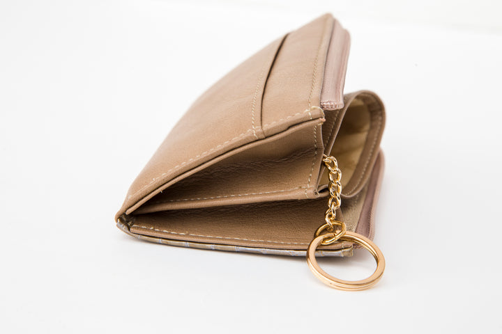 Italian leather croco embossed mini wallet MADERA