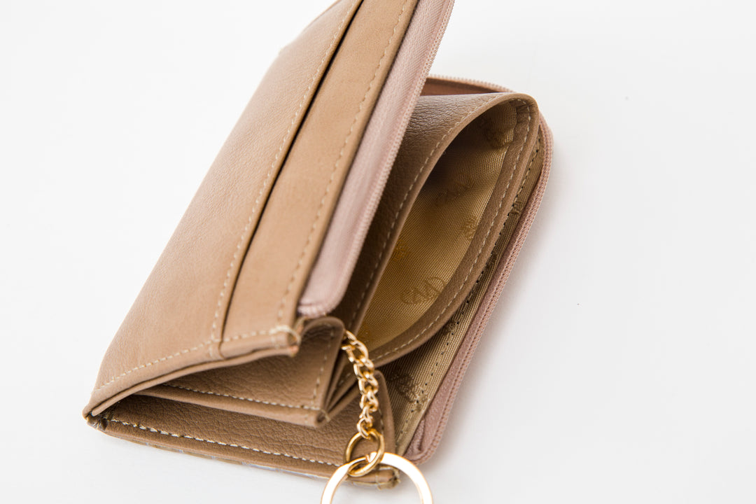 Italian leather croco embossed mini wallet MADERA