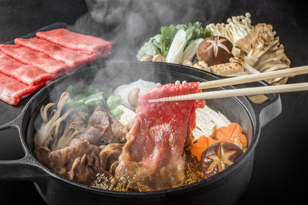 Miyazaki beef shoulder loin for sukiyaki 400g grade 4 or higher